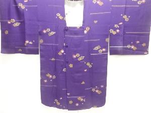 大正ロマン　錦紗梅模様ロング道行コート